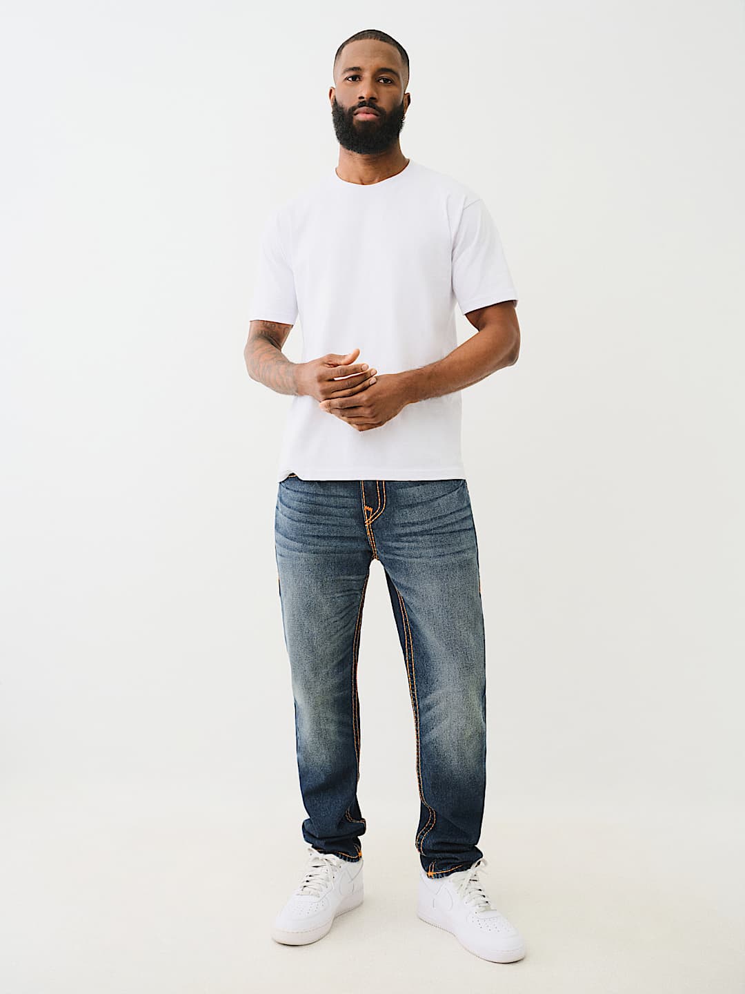 ROCCO PICK STITCH SKINNY JEAN 32” - TRAVIS DARK WASH | True ROCCO PICK STITCH SKINNY JEAN 32” - TRAVIS DARK WASH | True