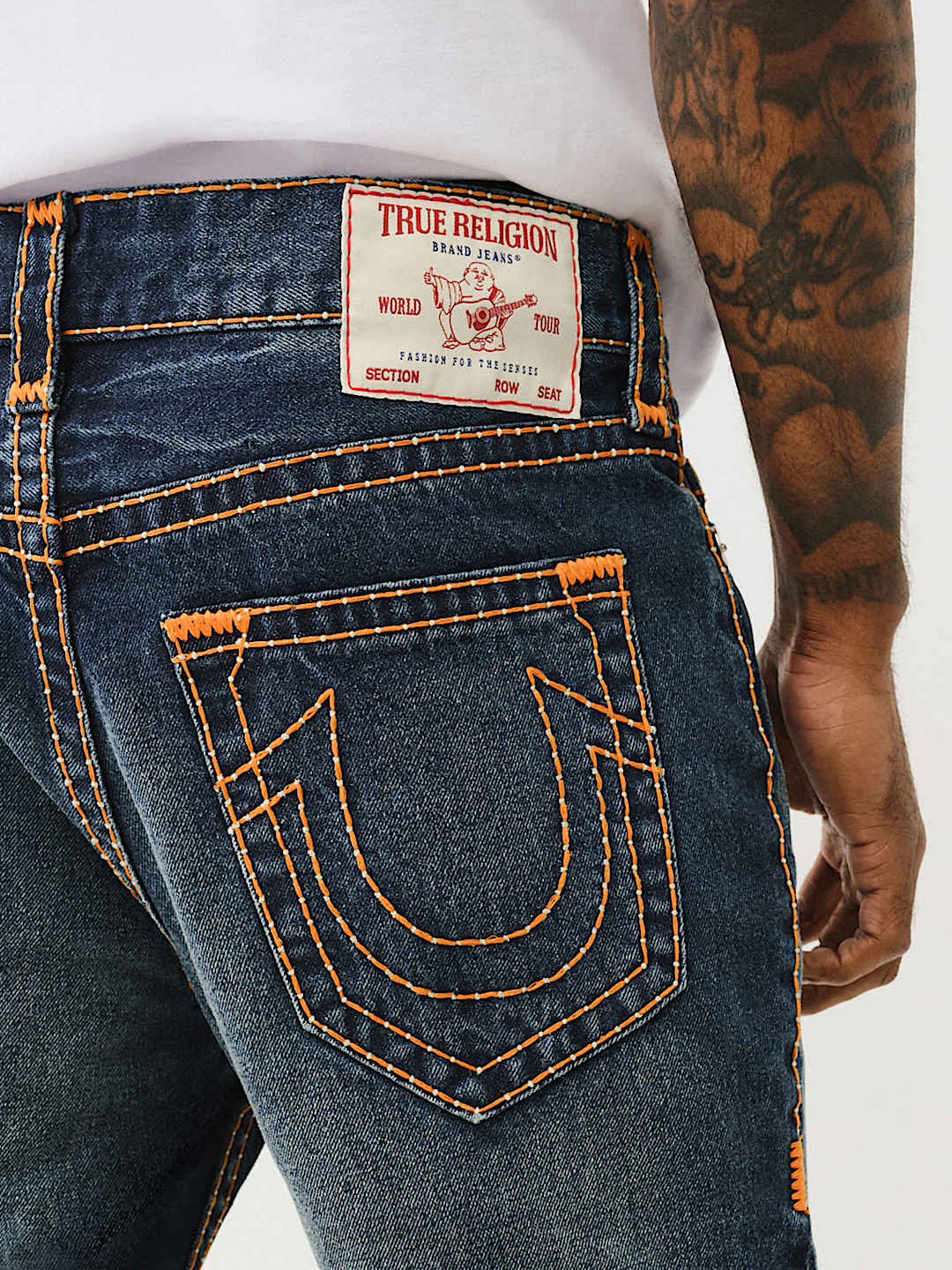 Mens true religion denim dark wash hot jeans