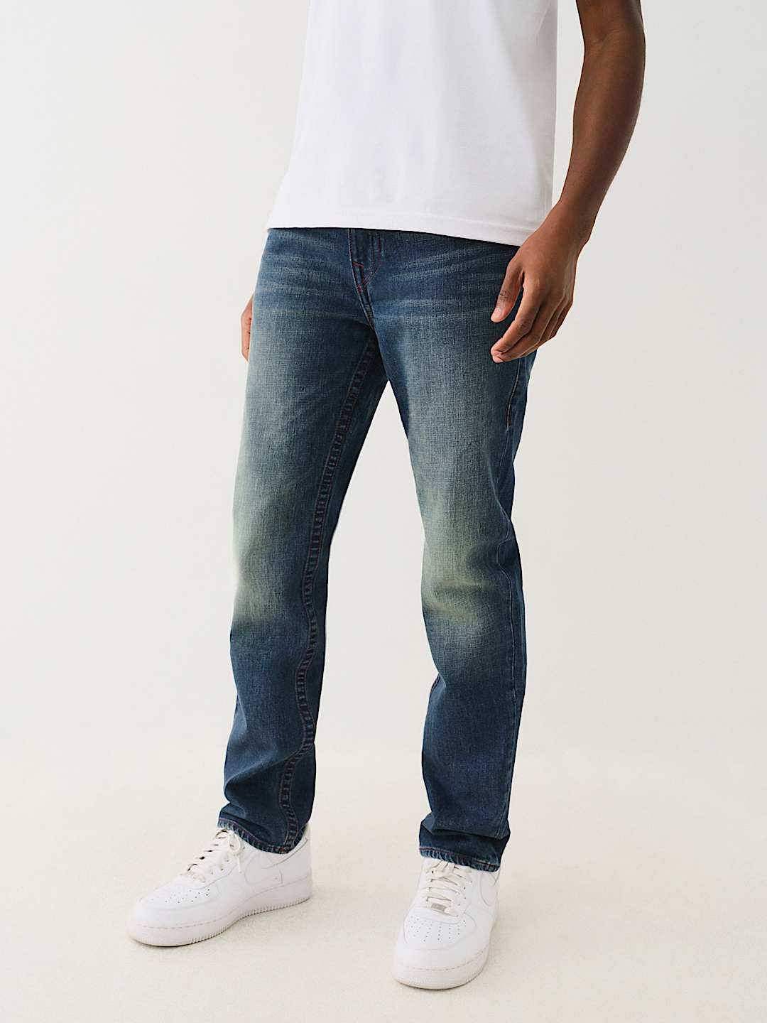 ROCCO RED SINGLE NEEDLE SKINNY JEAN 32” | True Religion