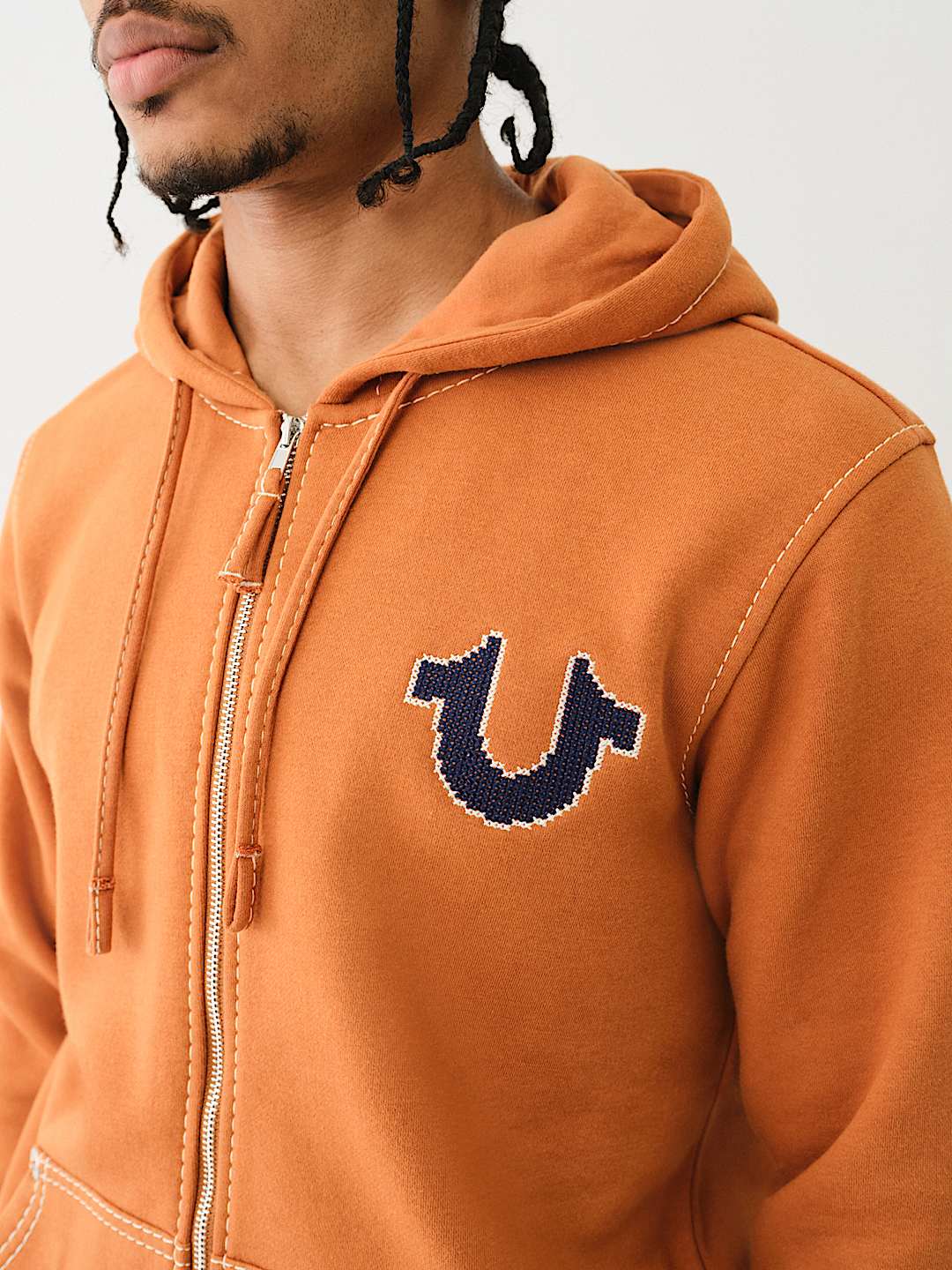 True religion stitch hoodie sale