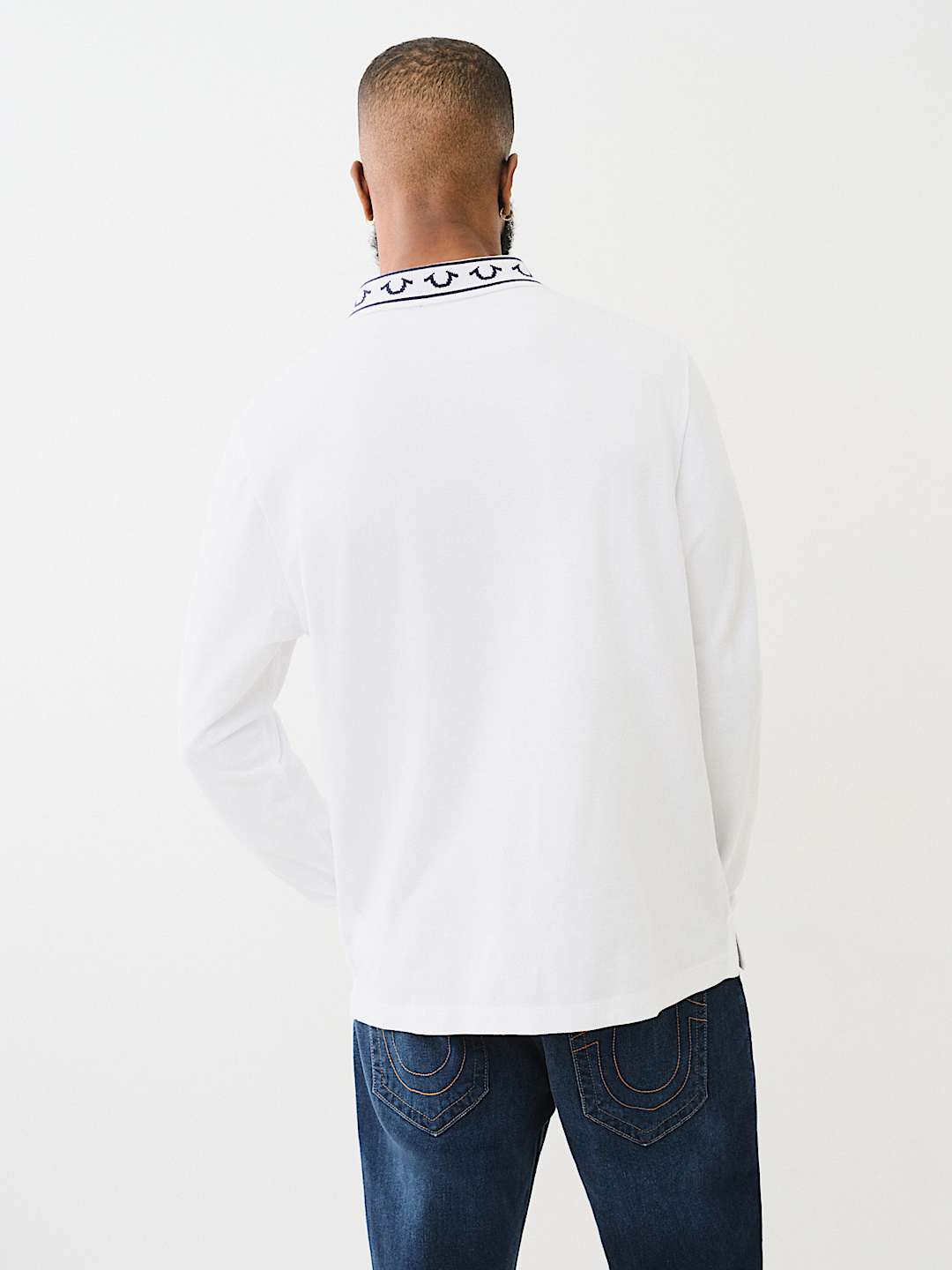 LONG SLEEVE POLO SHIRT, image 2