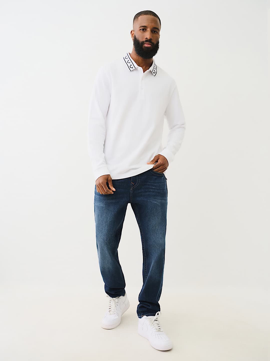 LONG SLEEVE POLO SHIRT, image 6
