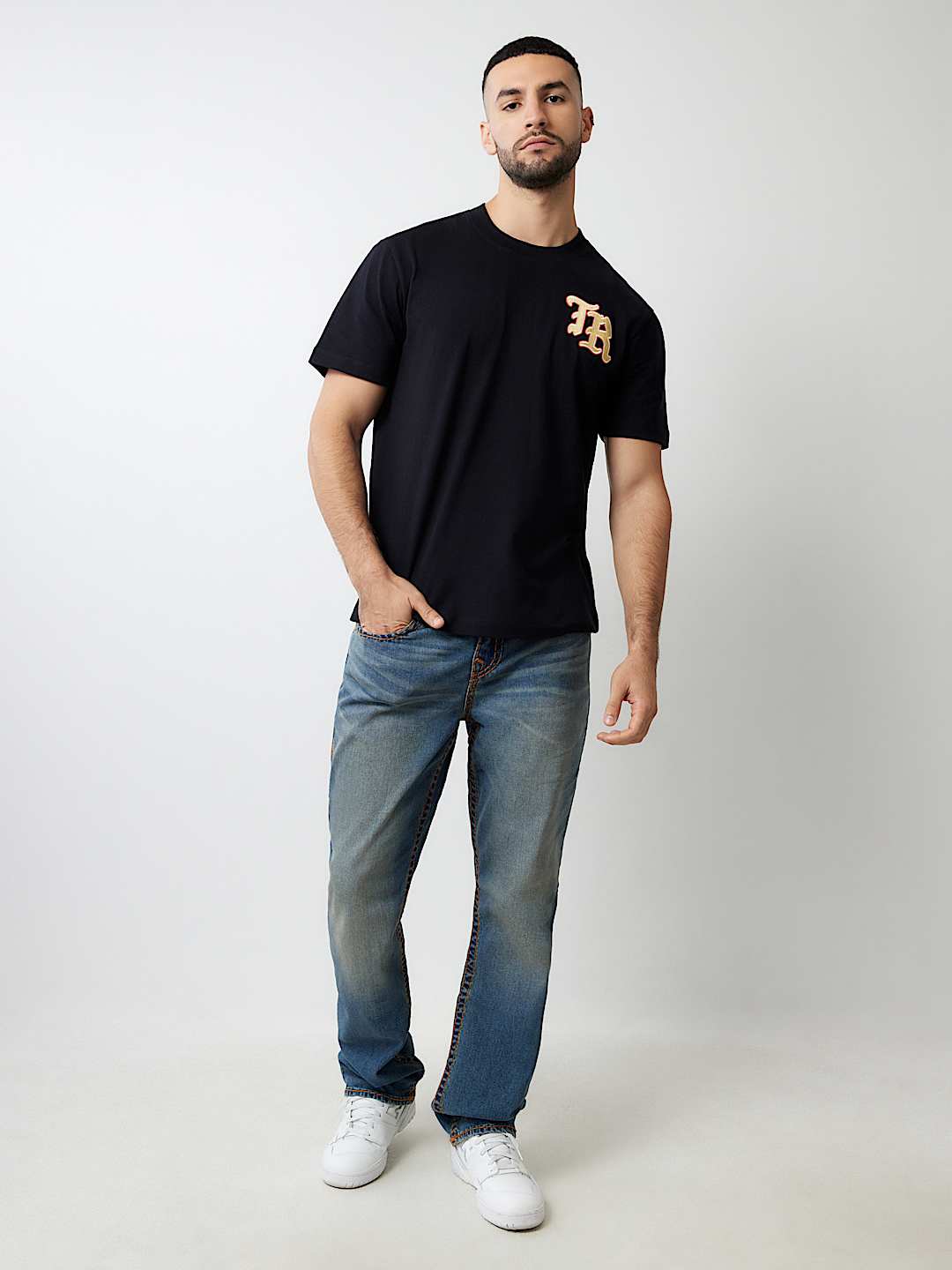 EMBROIDERED NATURE LOGO HEAVYWEIGHT TEE | True Religion