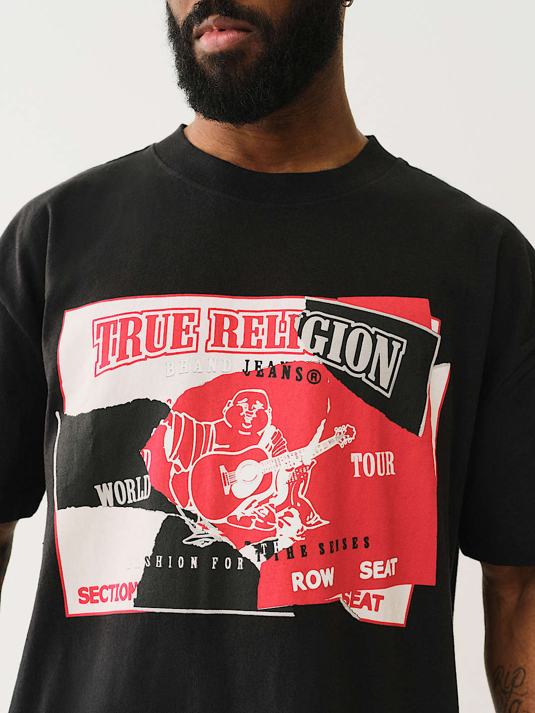 関税込み♪【TRUE RELIGION】TORN トーン ロゴ ★ Tシャツ HEAVYWEIGHT TORN LOGO TEE | True Religion