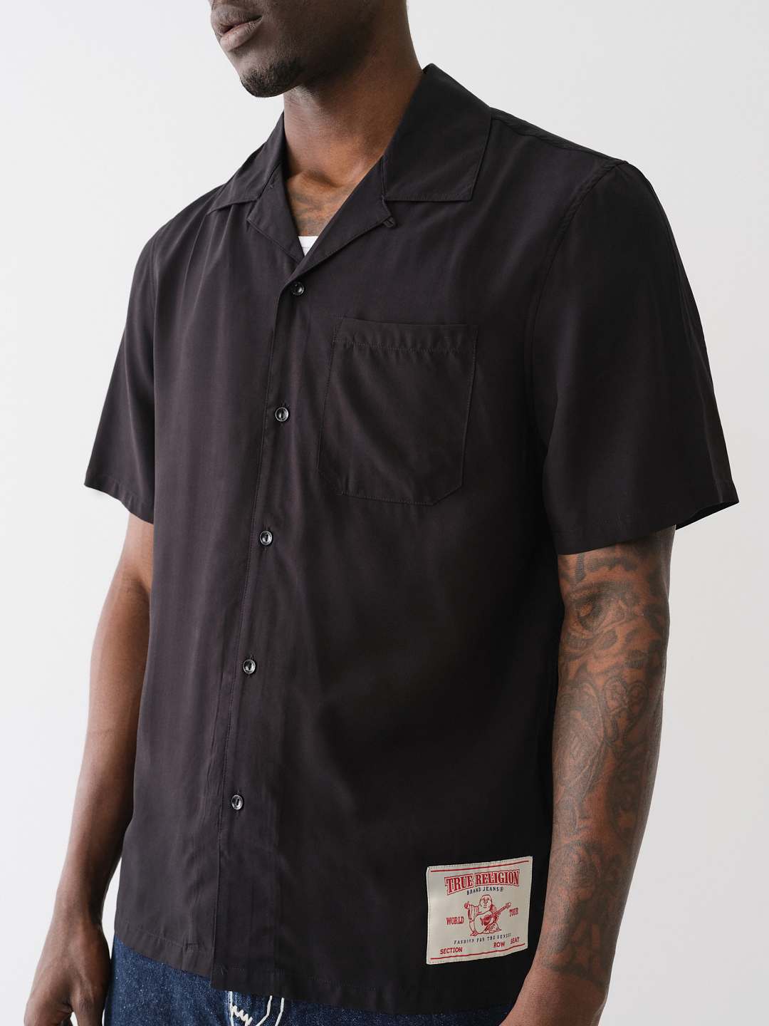 CAMP COLLAR SHORT SLEEVE SHIRT, image 1