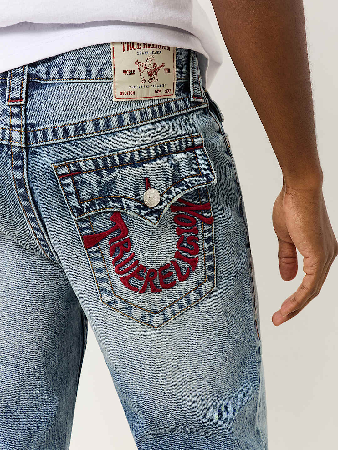 RICKY WARPED HORSESHOE STRAIGHT JEAN - BLUE CASCADE MEDIUM