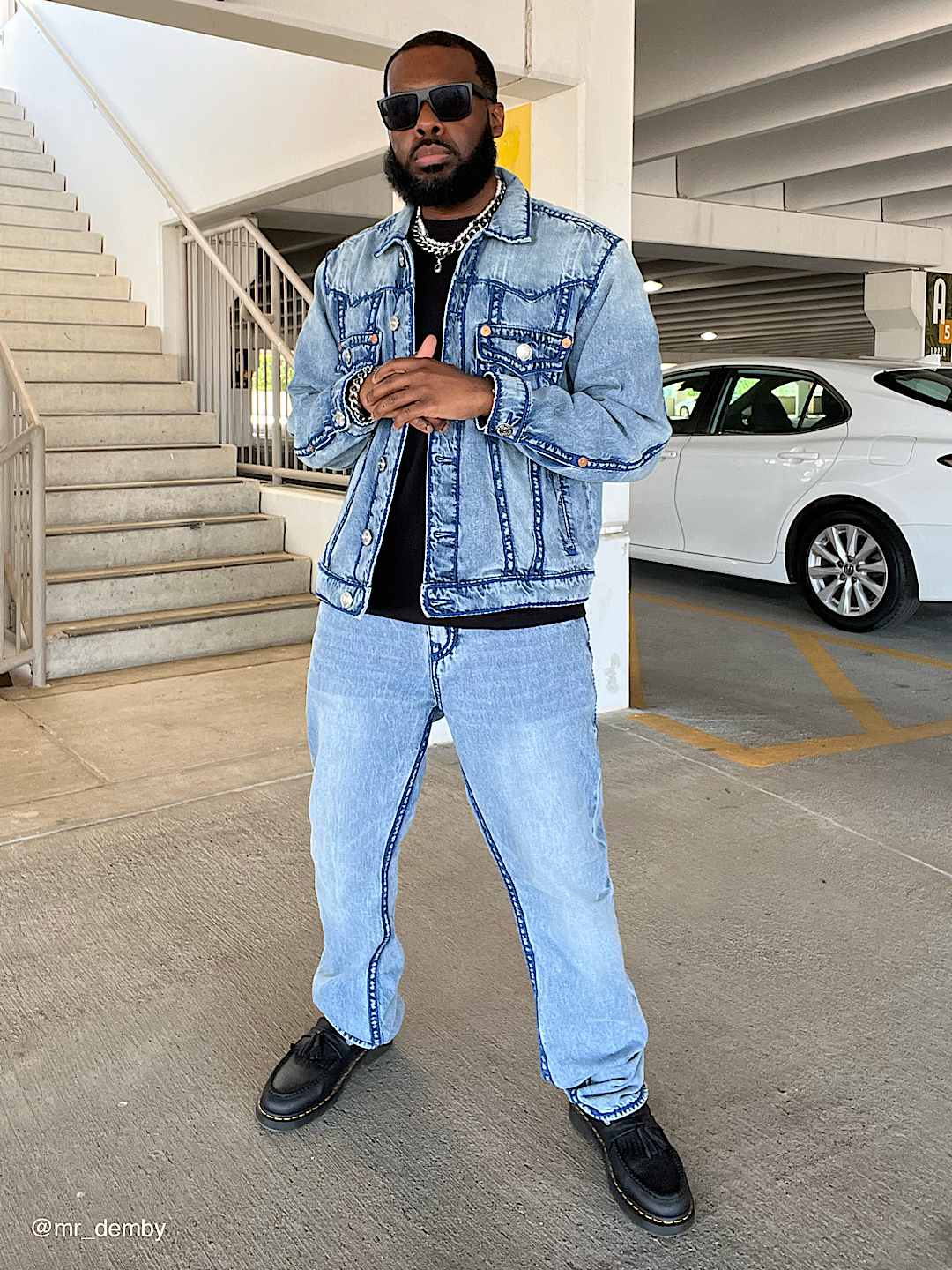 RICKY ROPE STITCH FLAP STRAIGHT JEAN