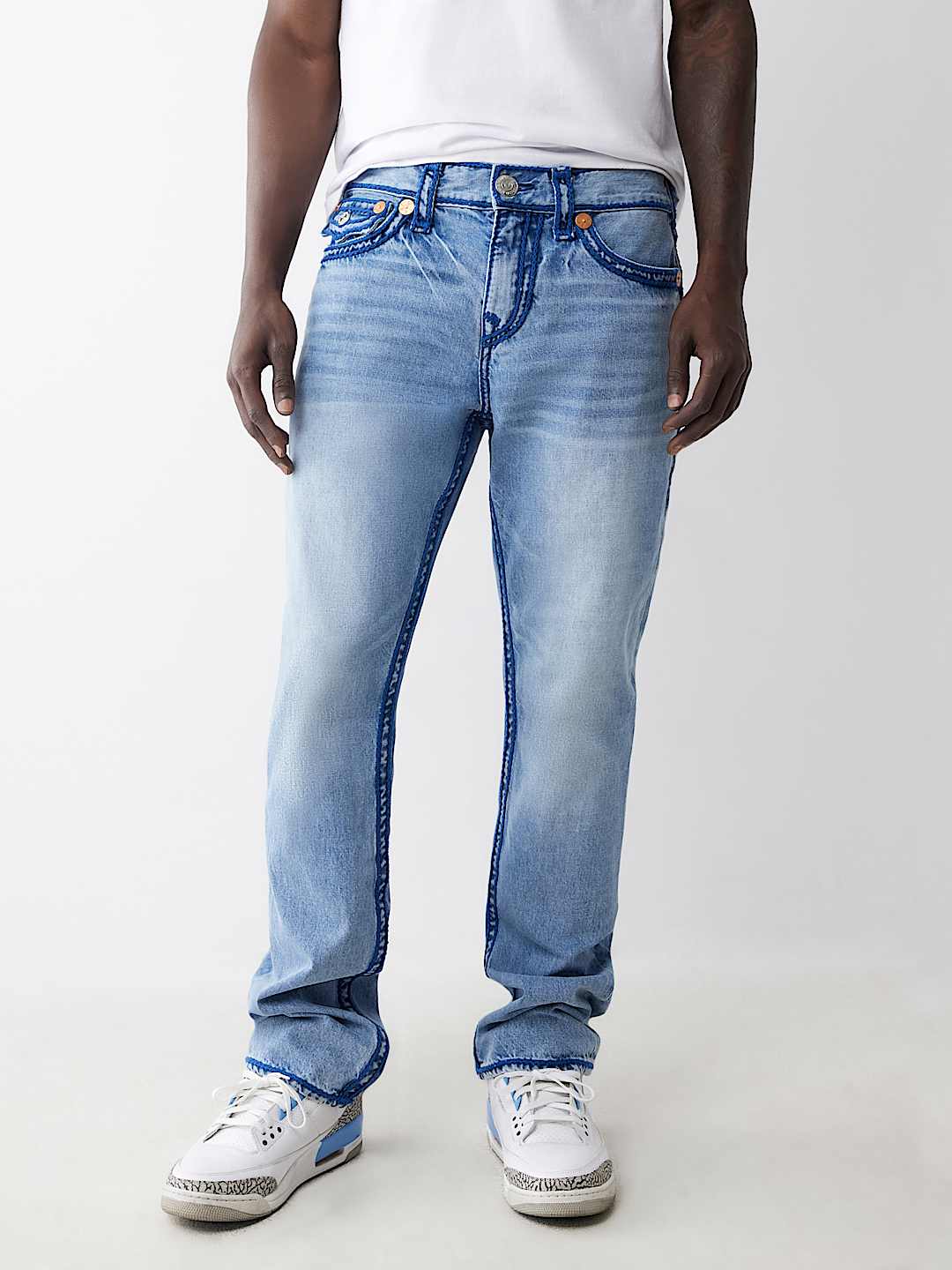 RICKY ROPE STITCH FLAP STRAIGHT JEAN