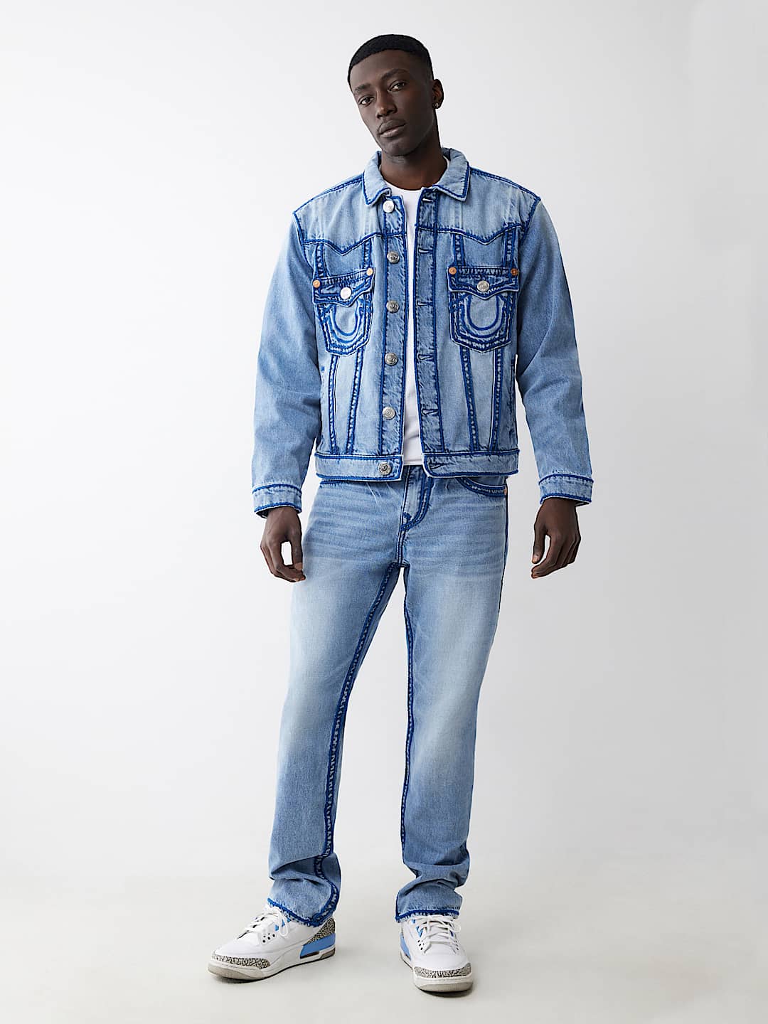 RICKY ROPE STITCH FLAP STRAIGHT JEAN