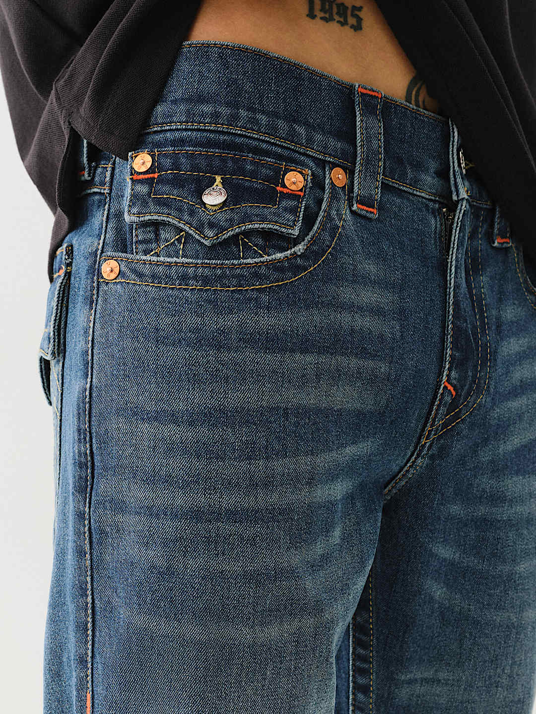 JOEY FLAP FLARE JEAN - DARK WASH | True Religion JOEY FLAP FLARE JEAN - DARK WASH | True Religion