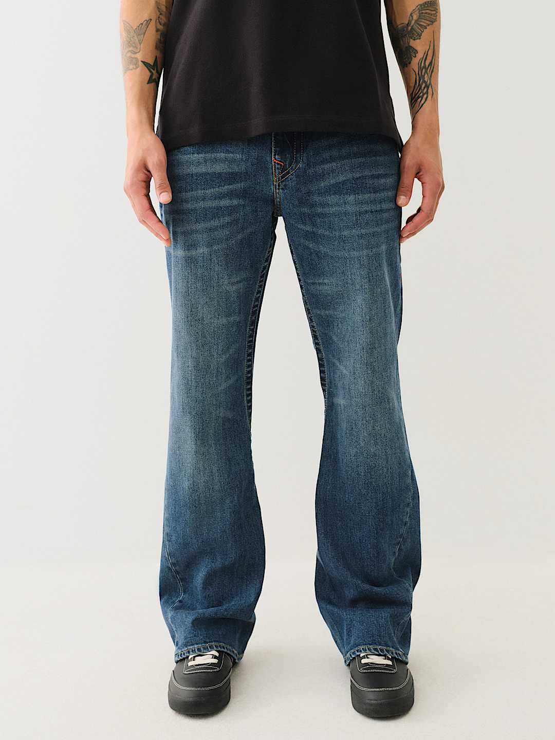 JOEY FLAP FLARE JEAN - DARK WASH | True Religion JOEY FLAP FLARE JEAN - DARK WASH | True Religion