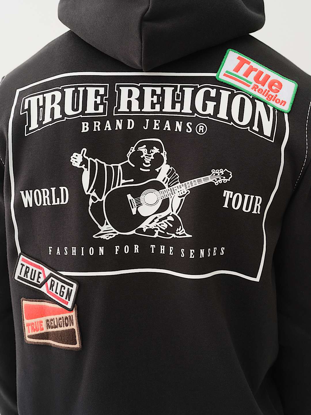 BIG T PATCH ZIP HOODIE