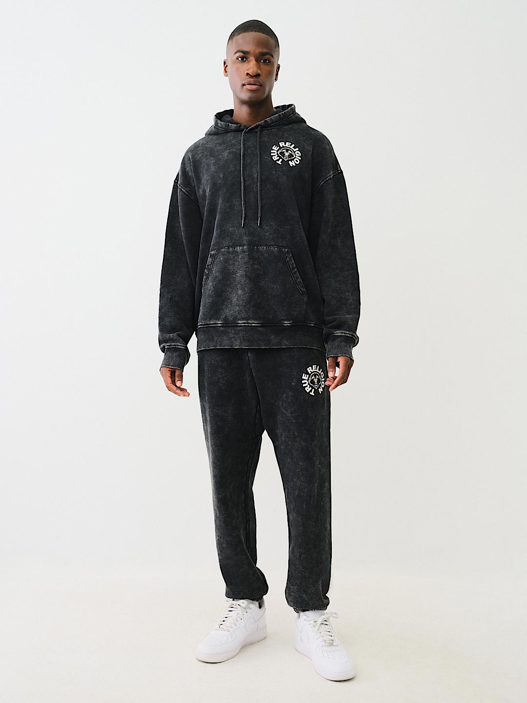 MINERAL WASH BUDDHA FACE JOGGER
