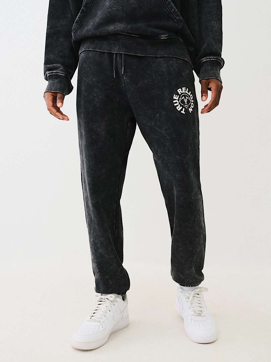 MINERAL WASH BUDDHA FACE JOGGER
