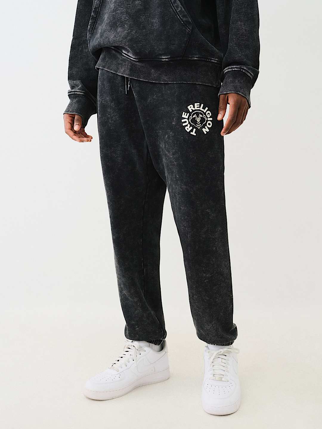MINERAL WASH BUDDHA FACE JOGGER