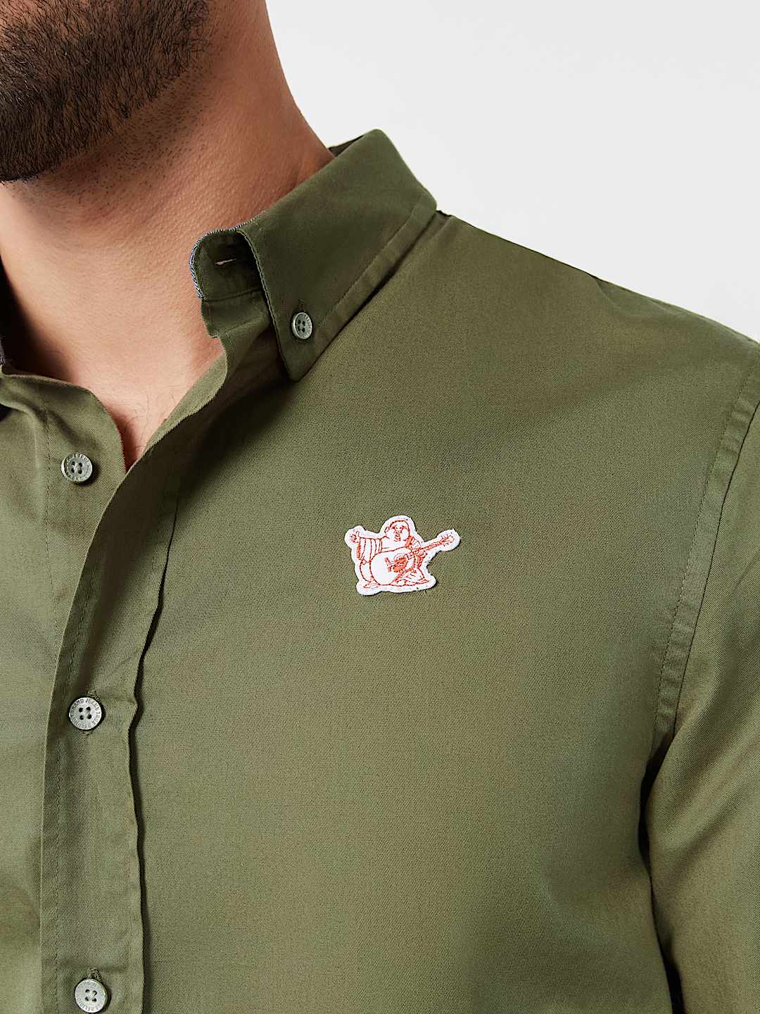 BUDDHA PATCH LONG SLEEVE SHIRT , image 2