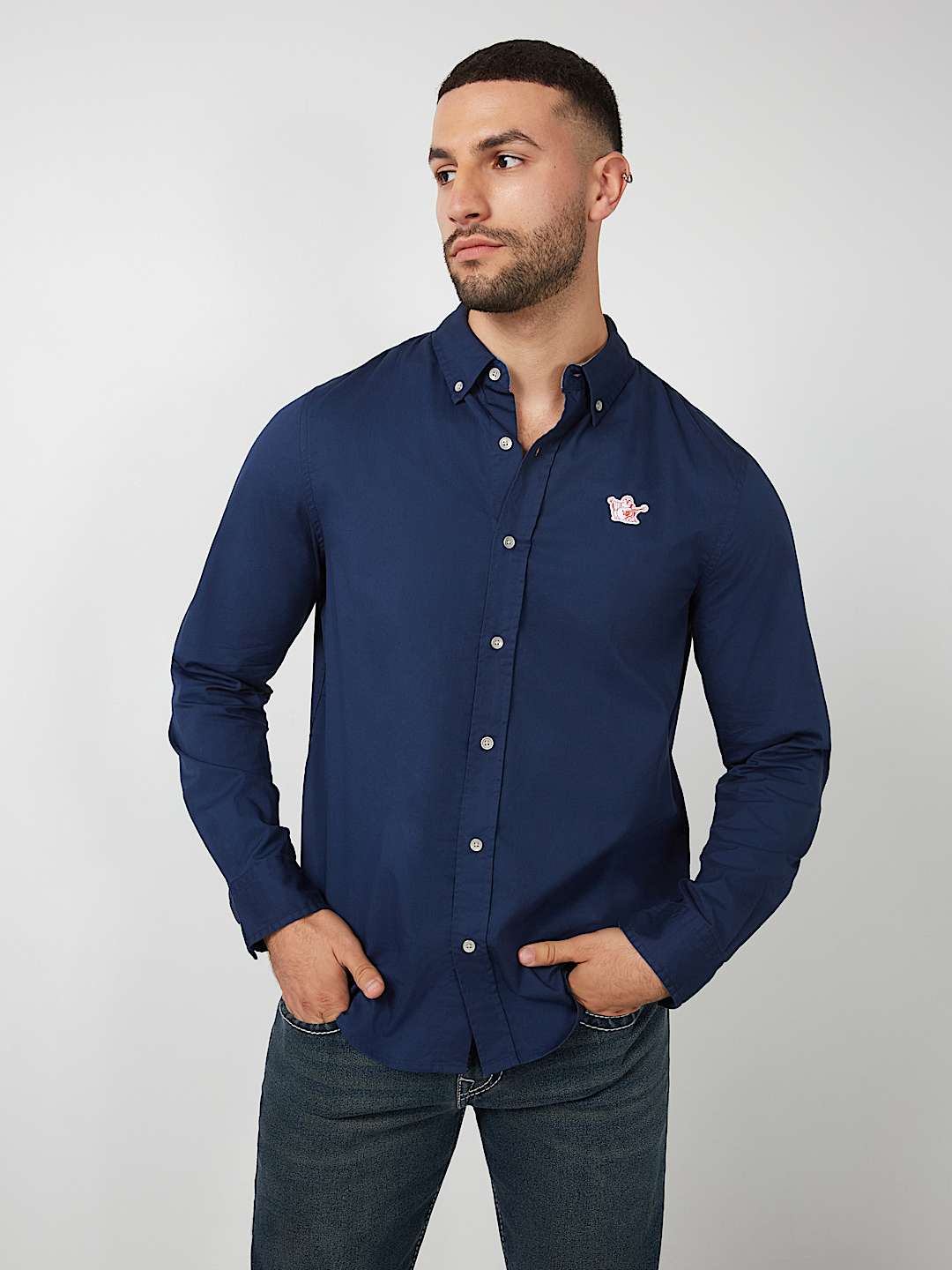 BUDDHA PATCH LONG SLEEVE SHIRT , image 1