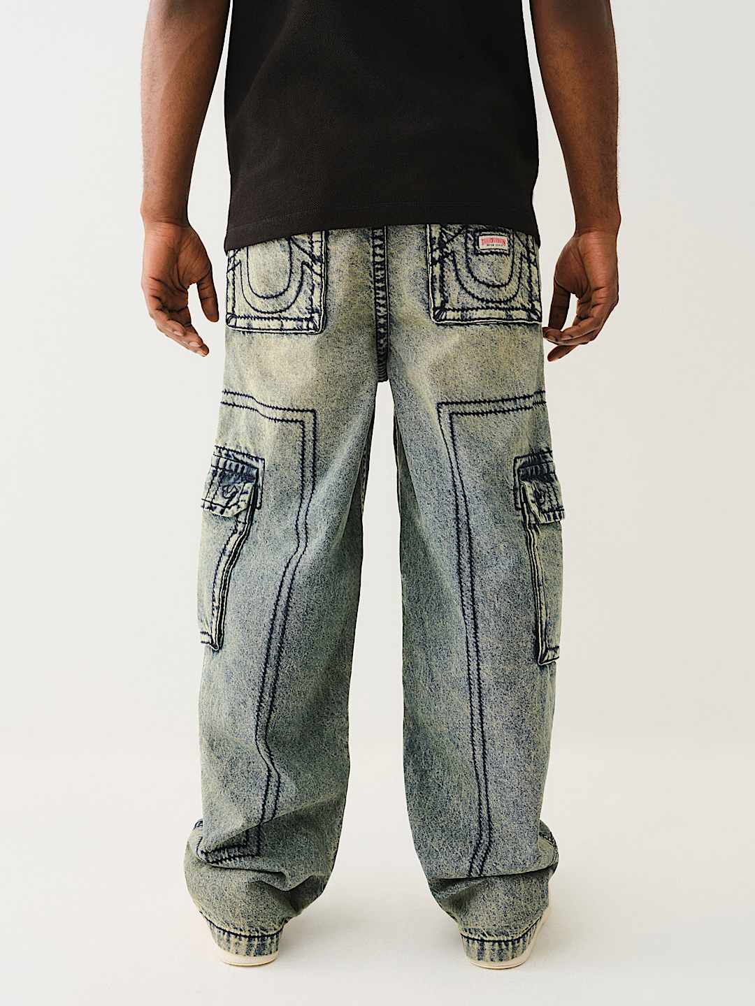 DENIM BIG T CARGO PANT