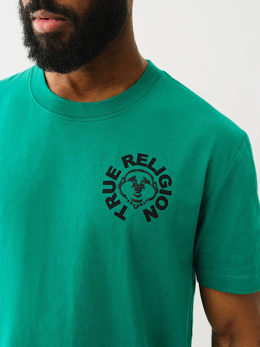 PUFF PRINT BUDDHA FACE TEE, image 2