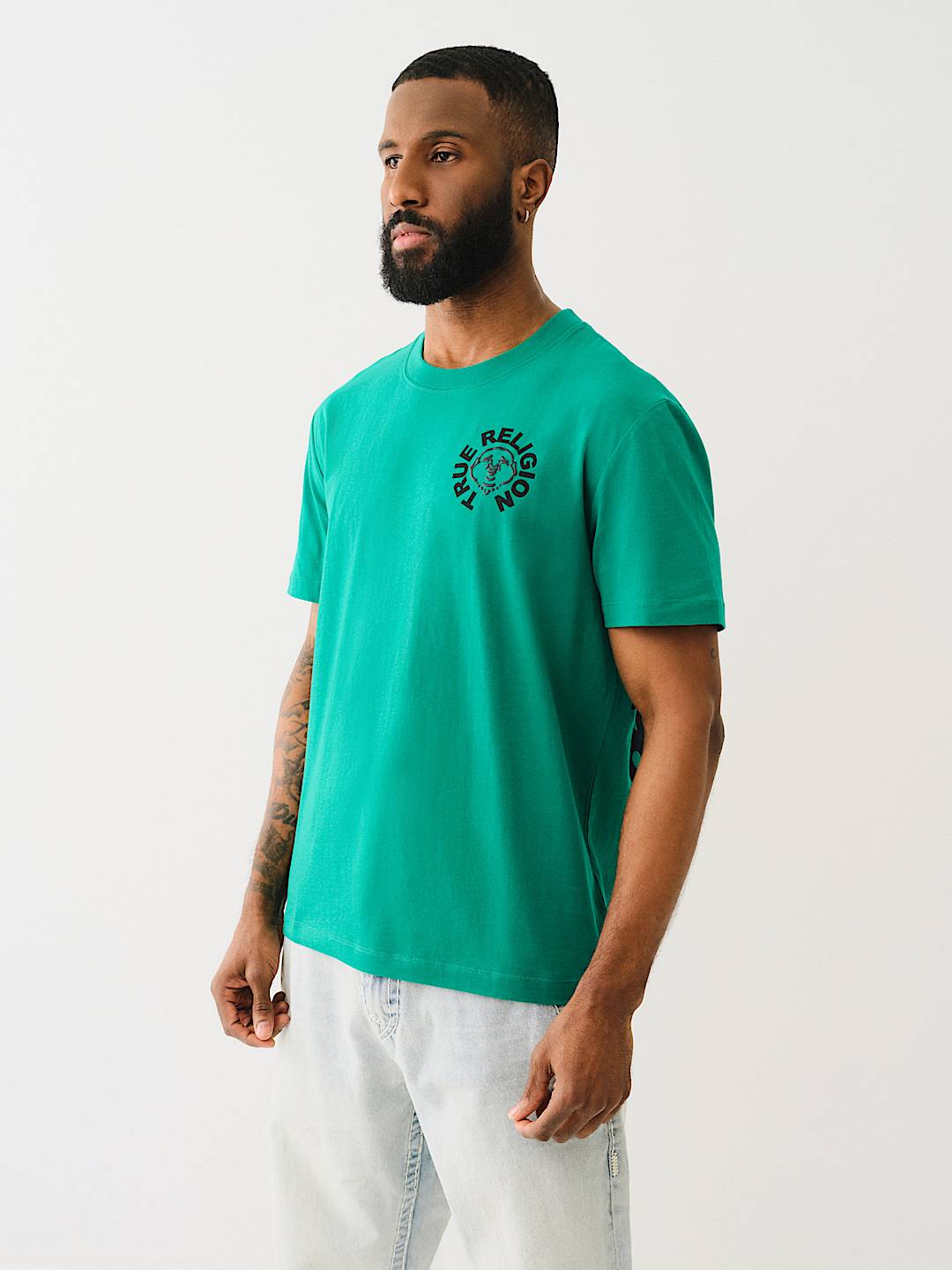 PUFF PRINT BUDDHA FACE TEE, image 4