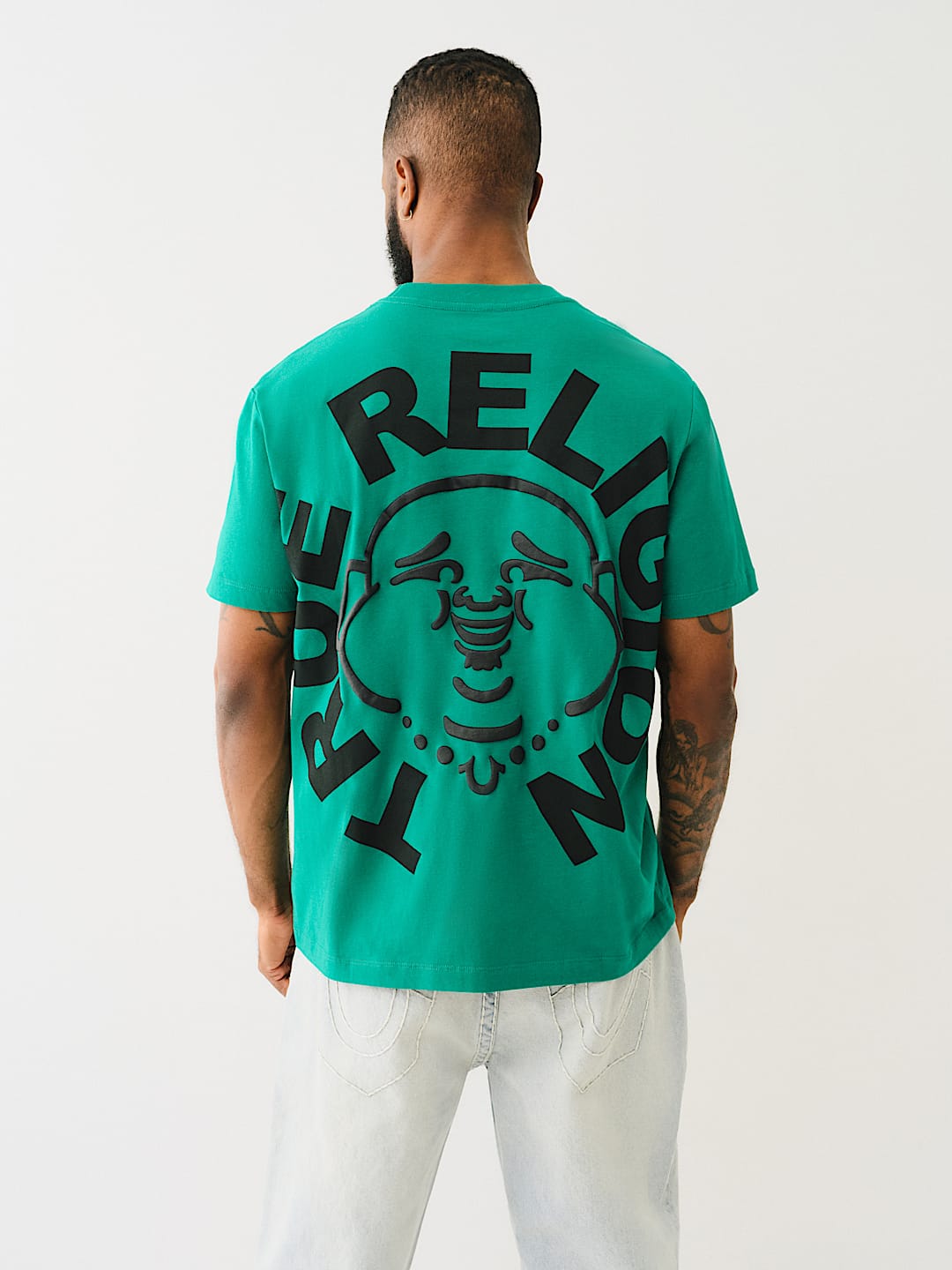 PUFF PRINT BUDDHA FACE TEE, image 5