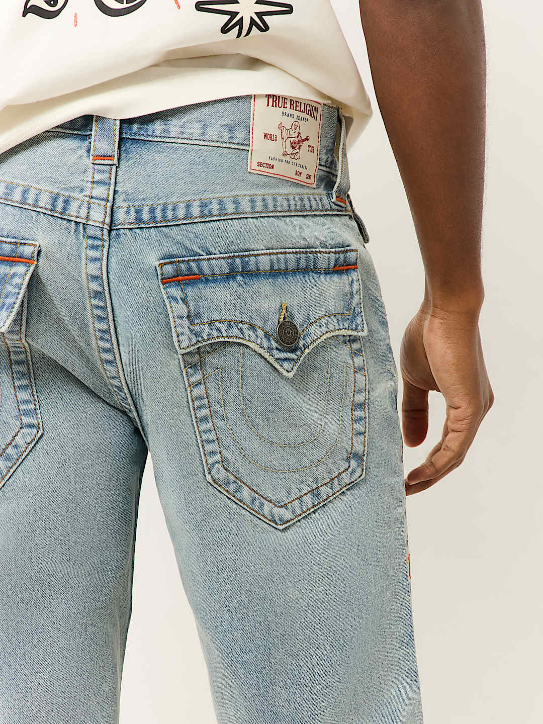 RICKY FRAYED FLAP DENIM SHORT