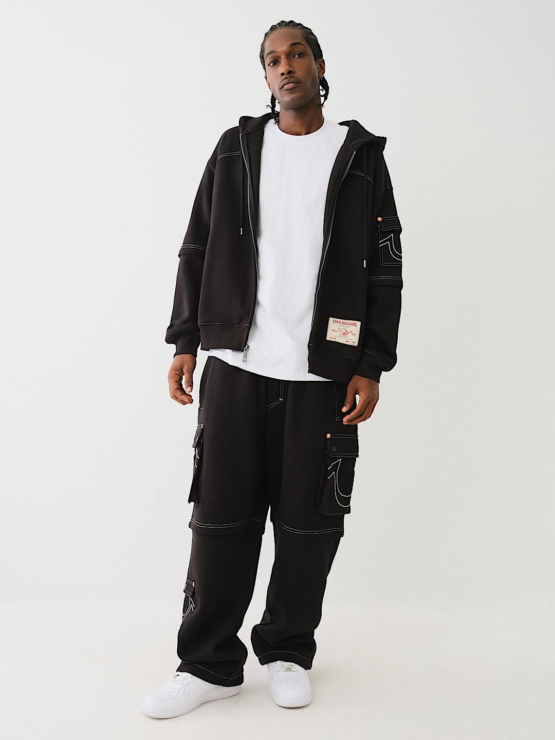 CARGO BAGGY REMIX ZIP HOODIE True Religion