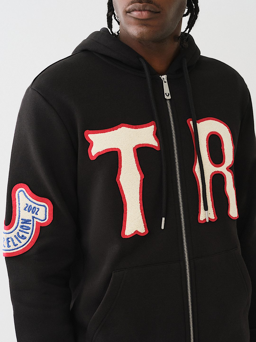 HORSESHOE PATCH ZIP HOODIE, image 3