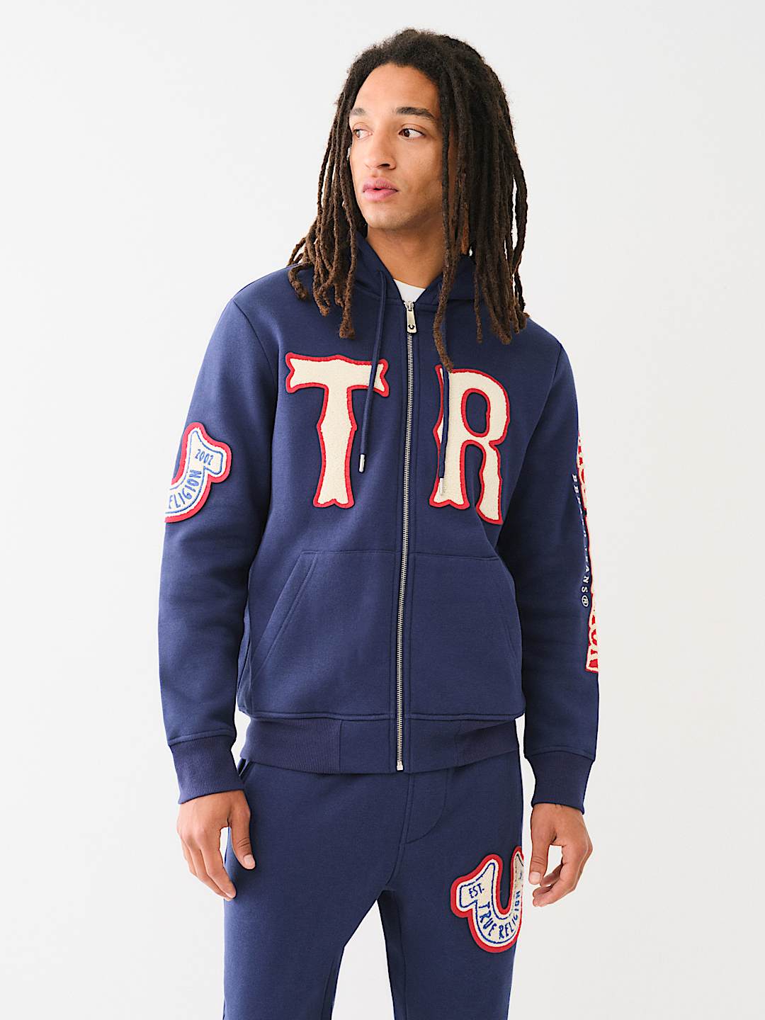HORSESHOE PATCH ZIP HOODIE, image 1