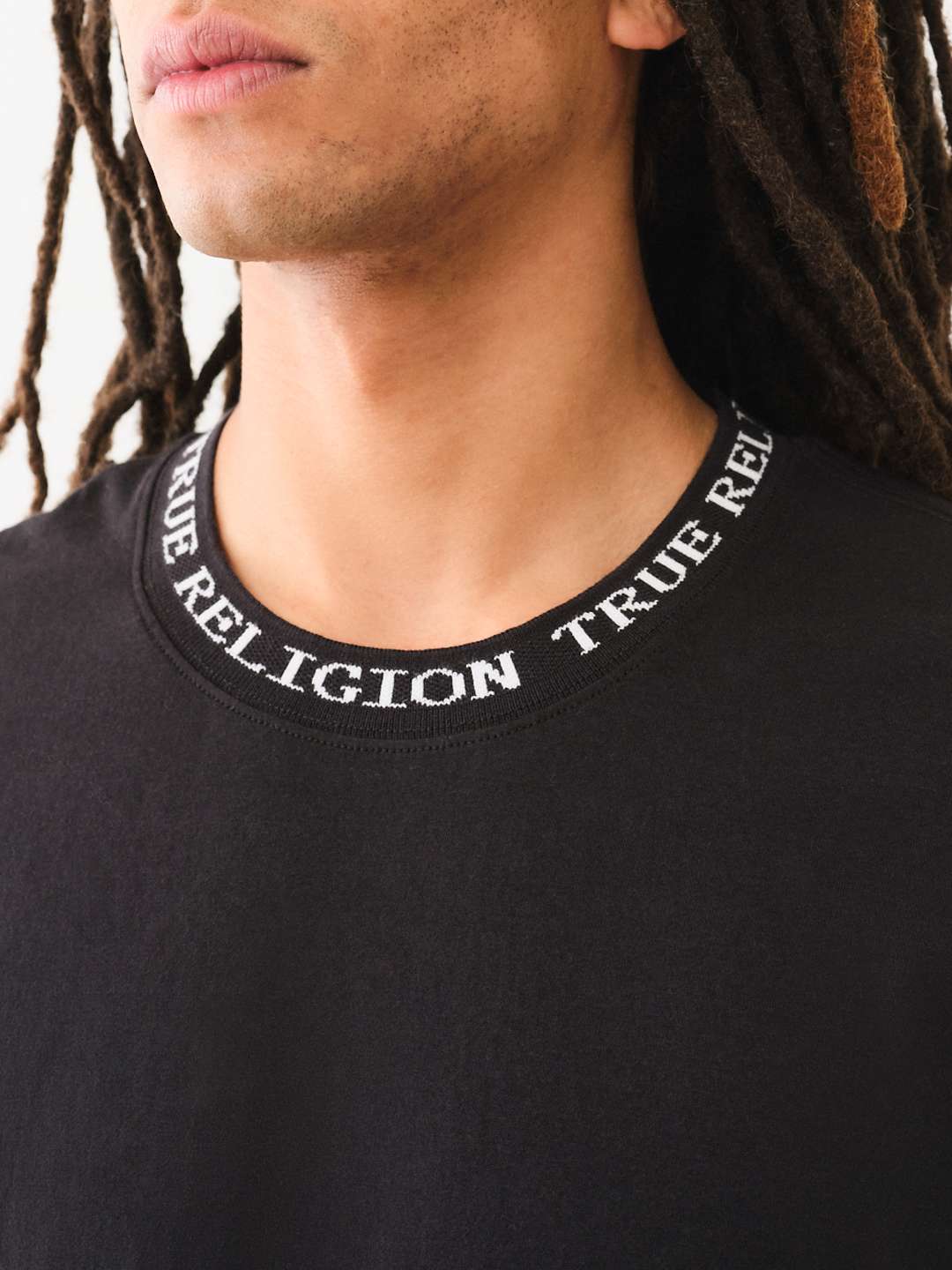 JACQUARD RIB LOGO TEE, image 2