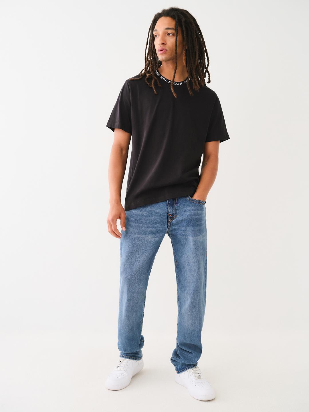 JACQUARD RIB LOGO TEE, image 4