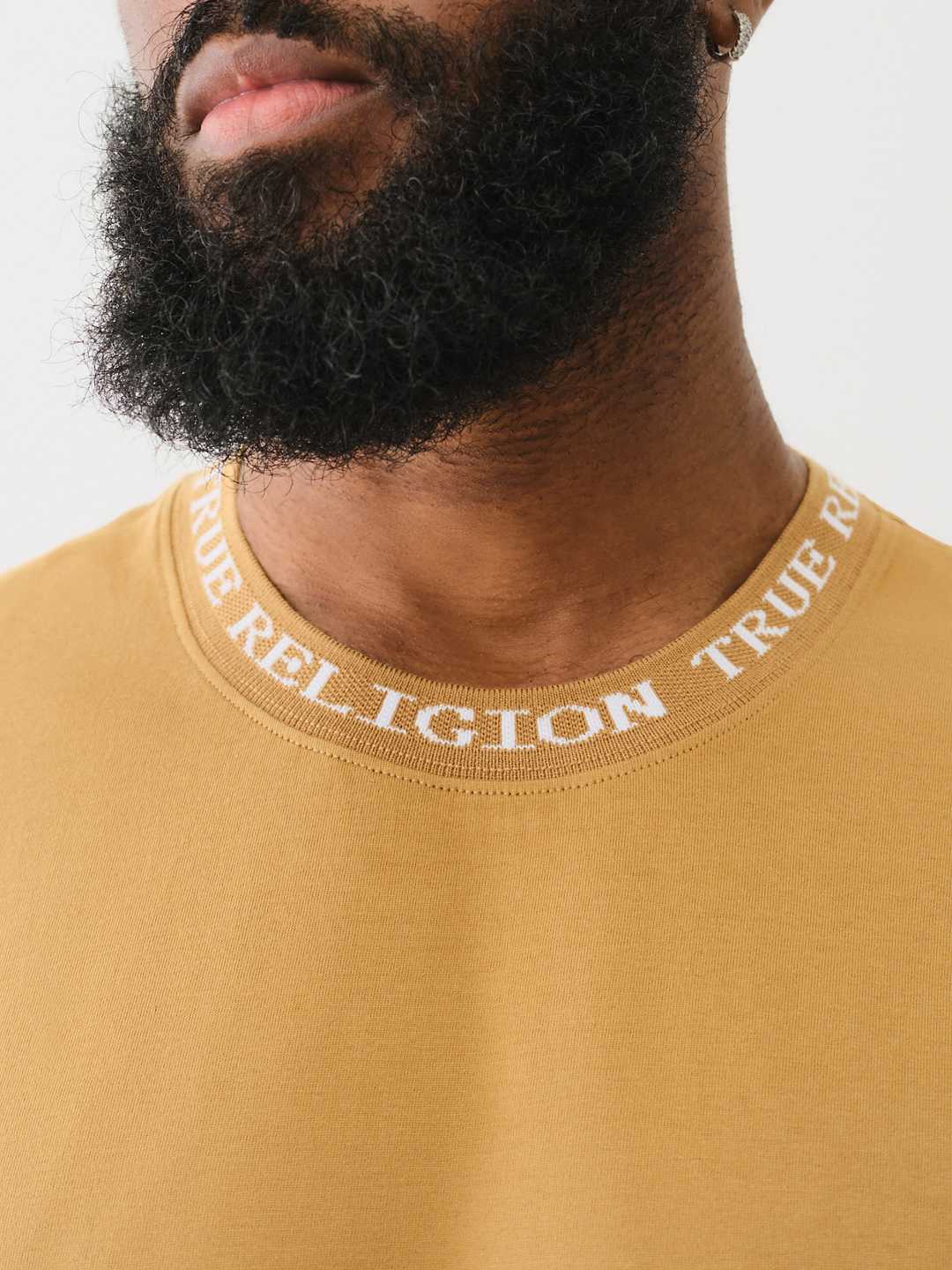 JACQUARD RIB LOGO TEE, image 2