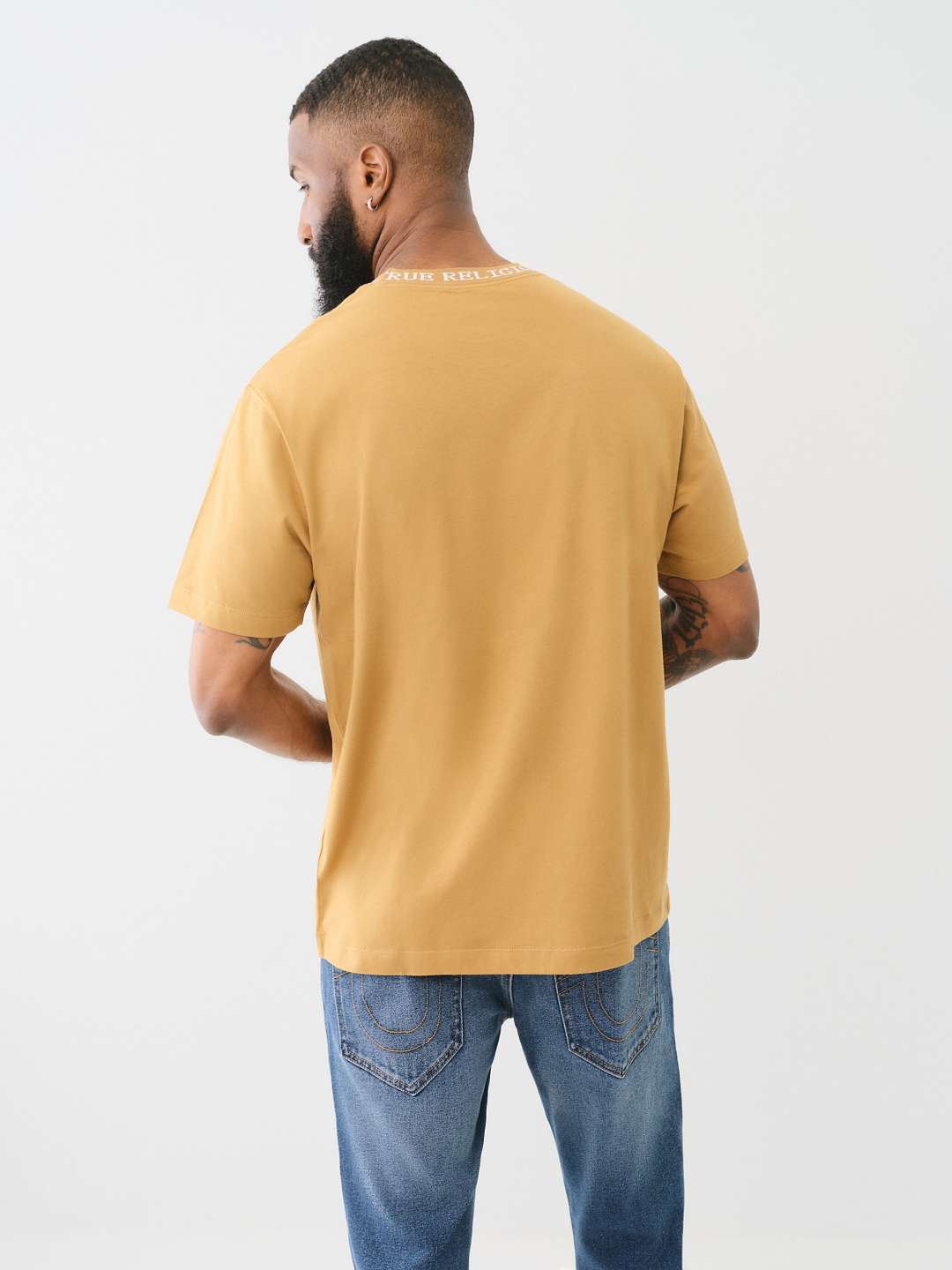 JACQUARD RIB LOGO TEE, image 3
