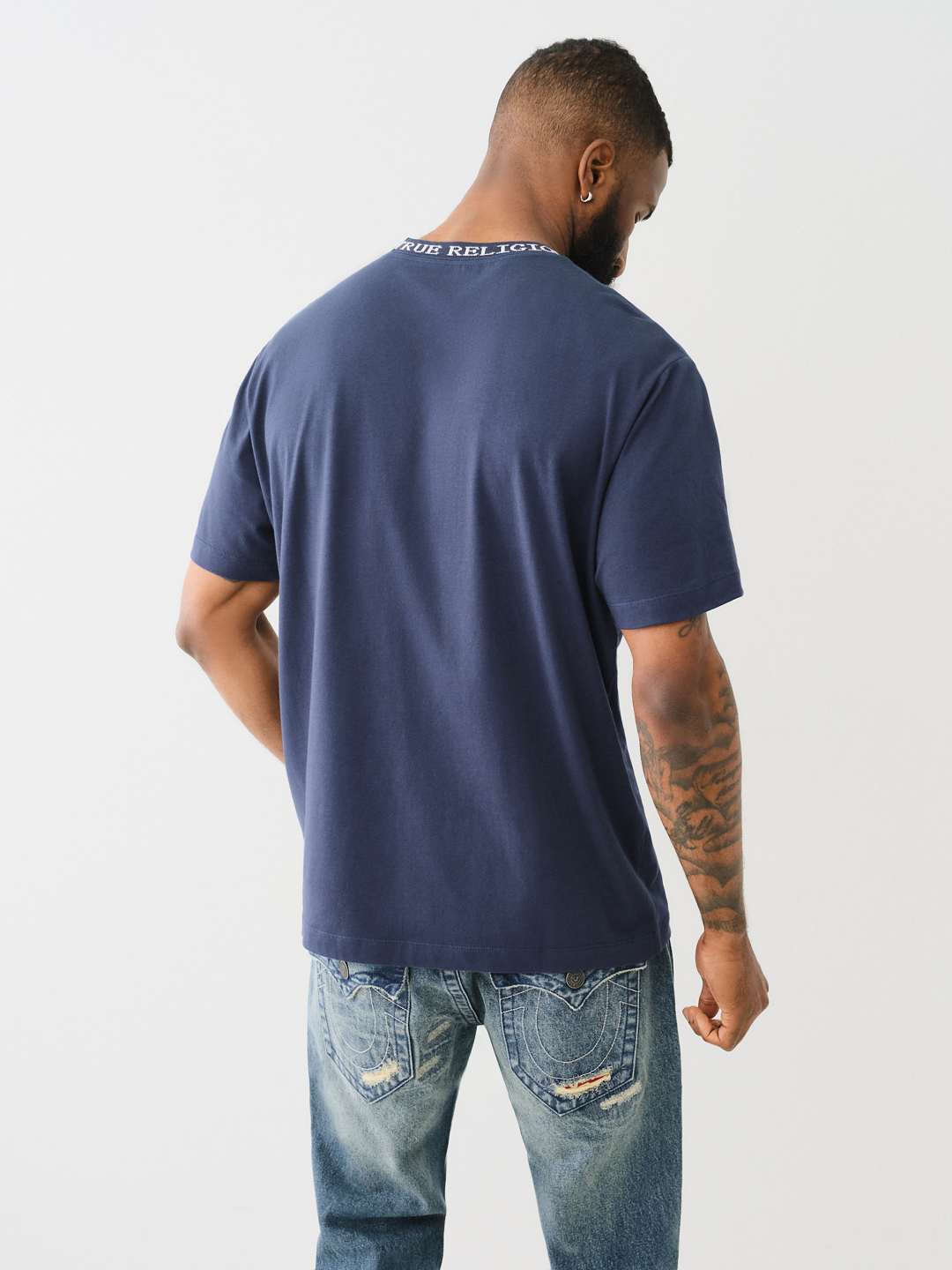 JACQUARD RIB LOGO TEE, image 3