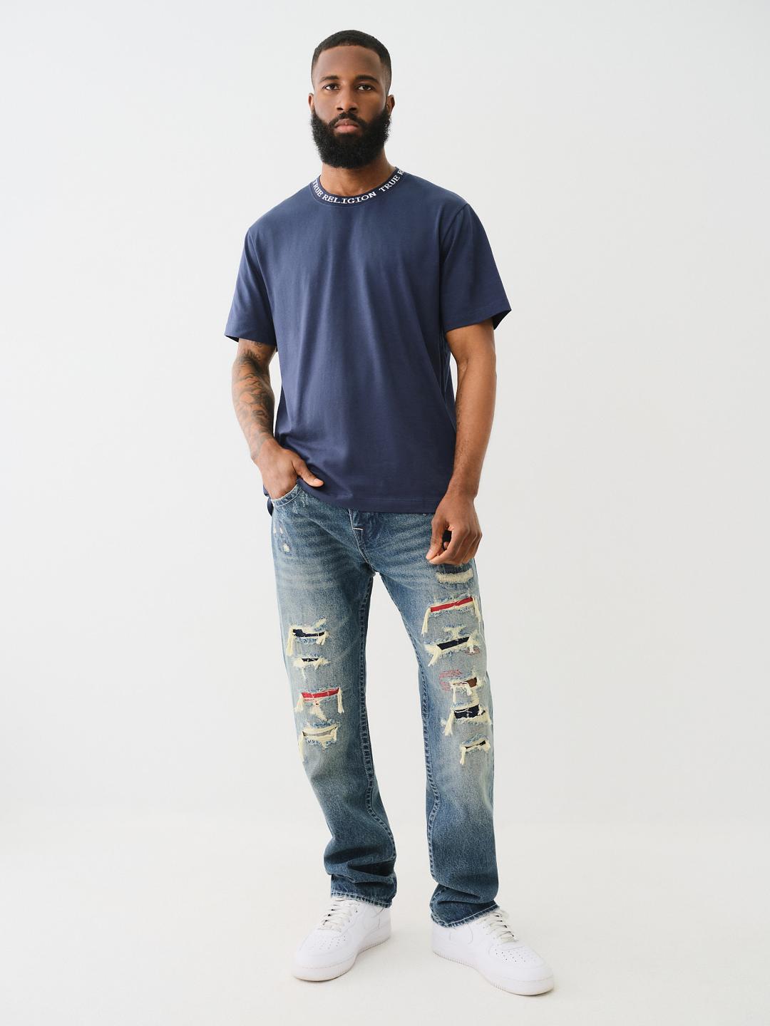 JACQUARD RIB LOGO TEE, image 5