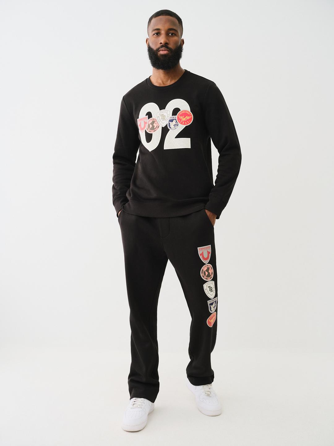 PATCH CREW SWEATSHIRT