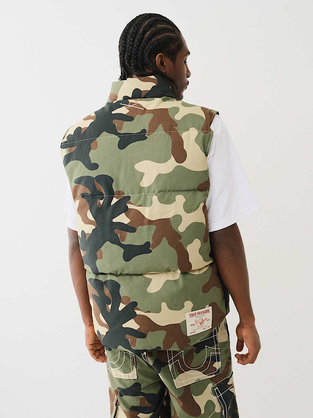 TWILL SINGLE NEEDLE VEST - Green | True Religion