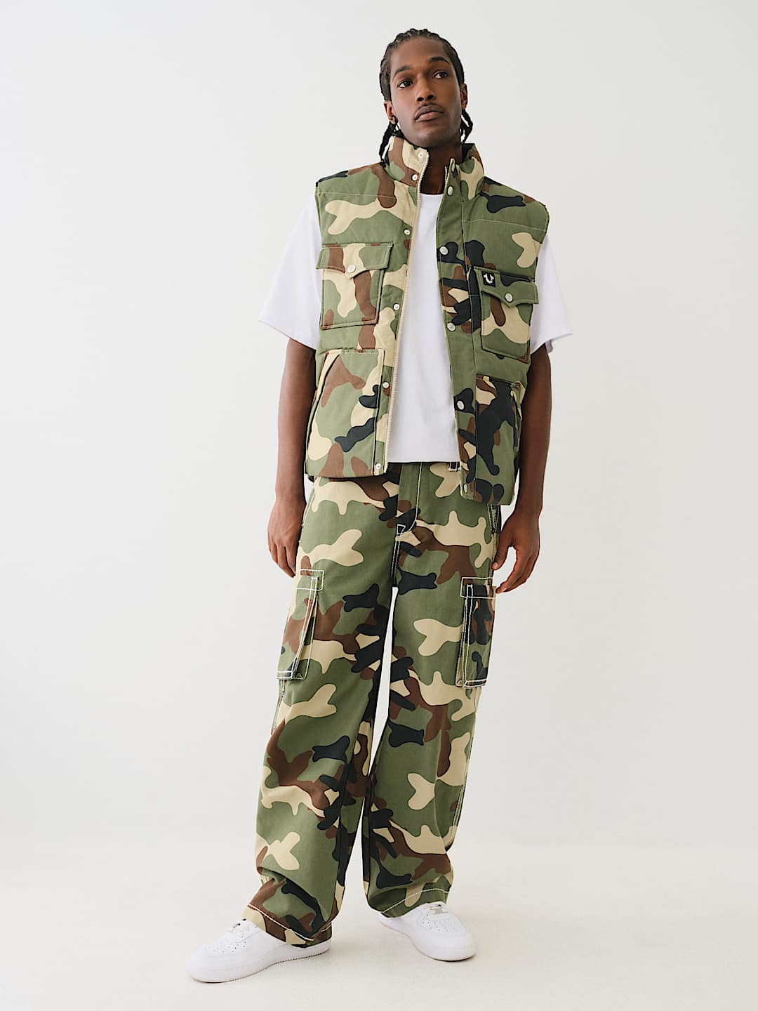 TWILL BIG T CARGO BAGGY PANT | True Religion