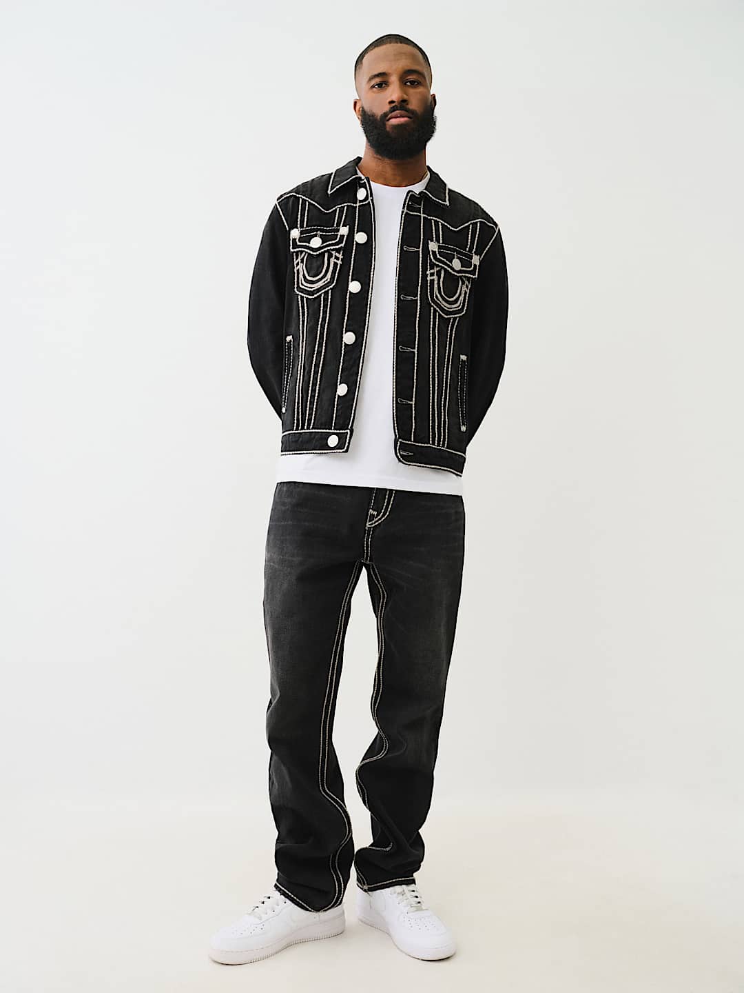 True Religion Brand Jeans Men's Jimmy Denim Super T Trucker