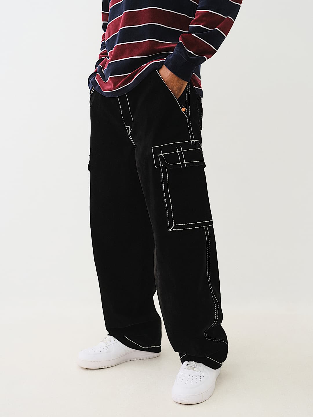 VELVET BIG T CARGO BAGGY PANT