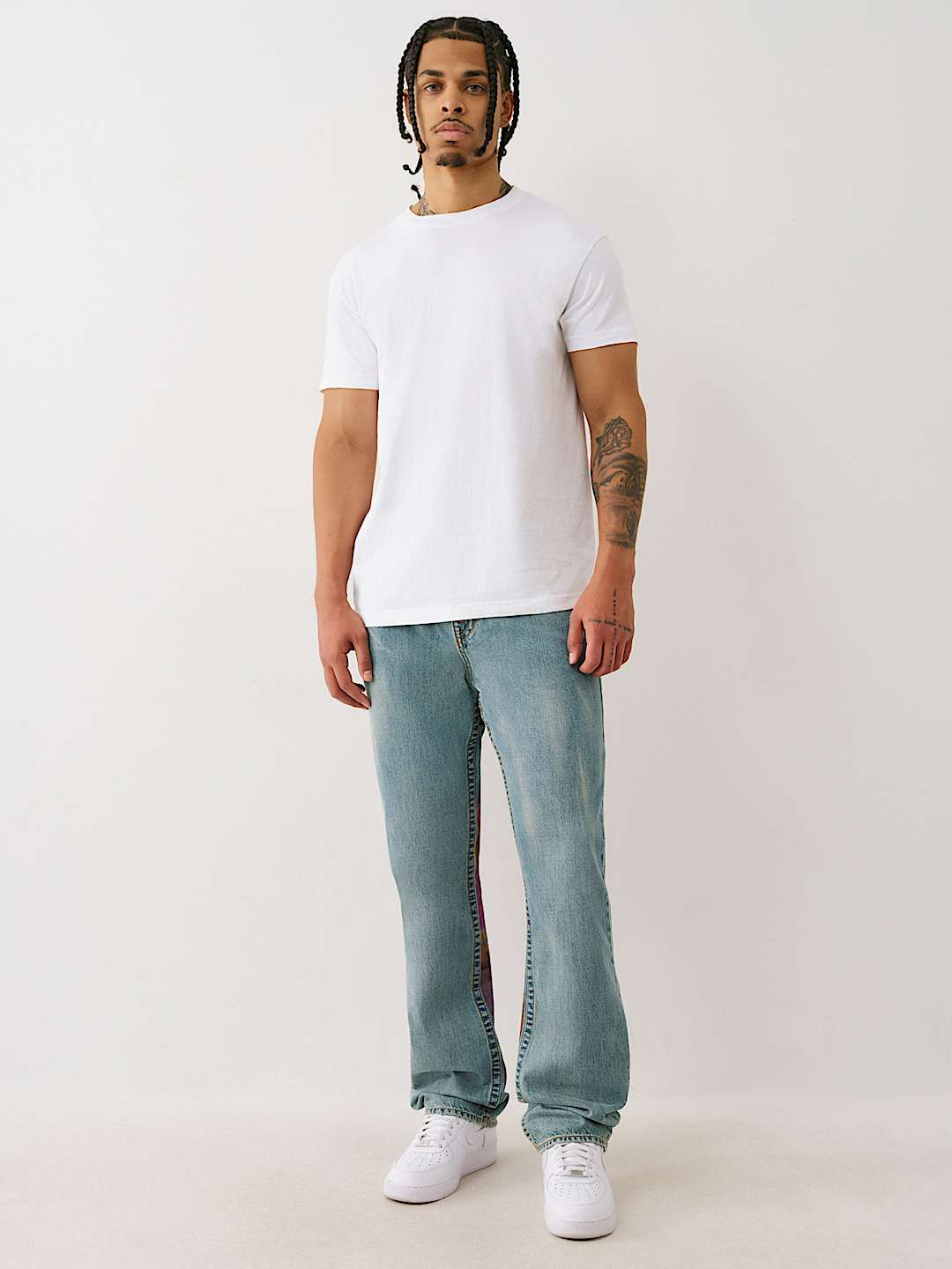 RICKY AIRBRUSH FLAP STRAIGHT JEAN 34”