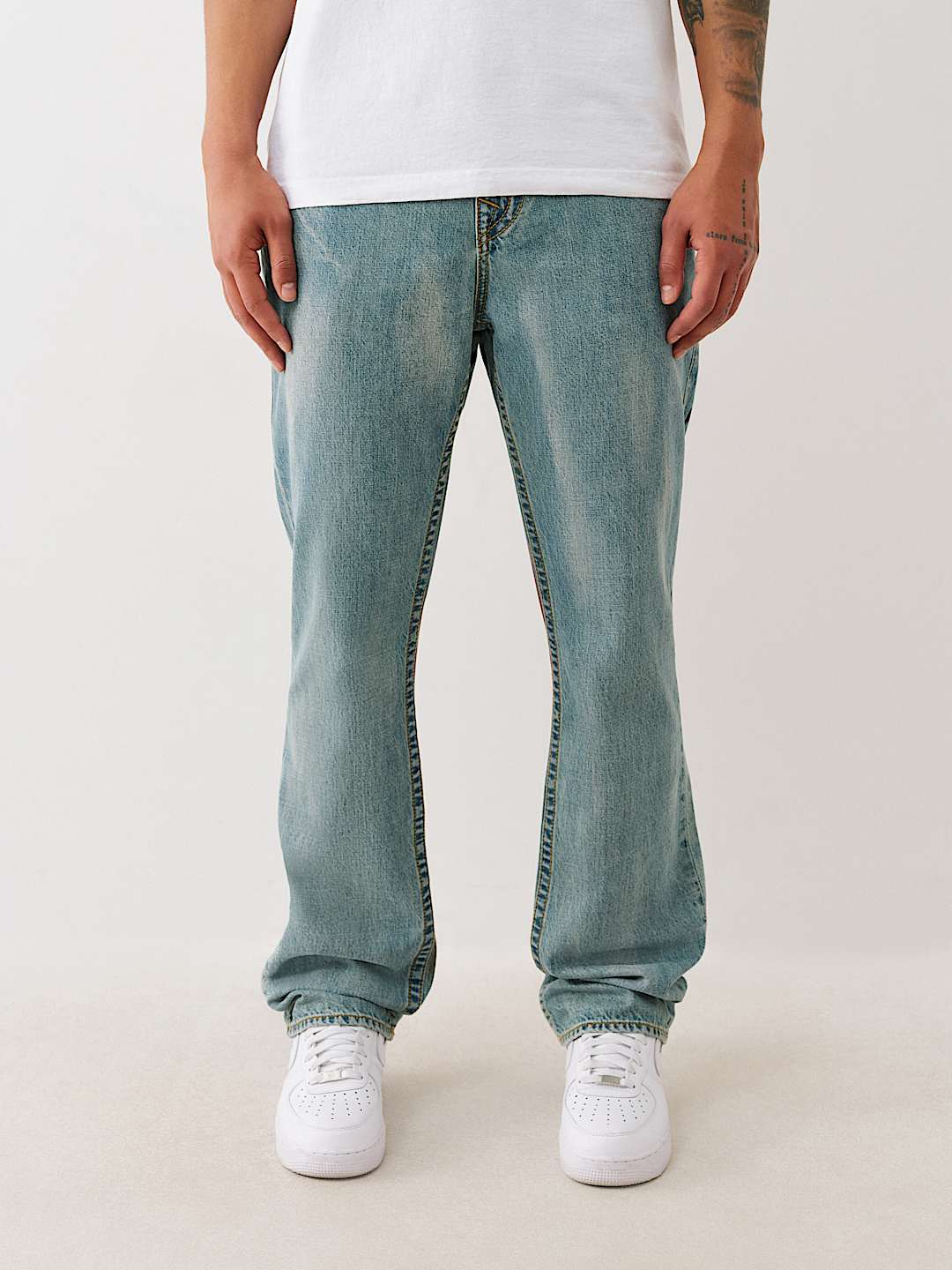 RICKY AIRBRUSH FLAP STRAIGHT JEAN 34”
