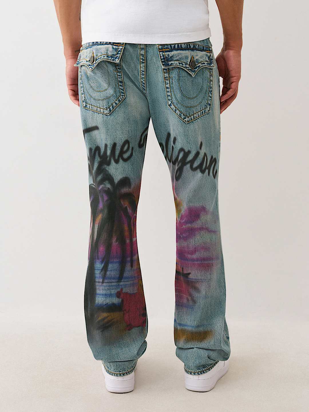 RICKY AIRBRUSH FLAP STRAIGHT JEAN 34”