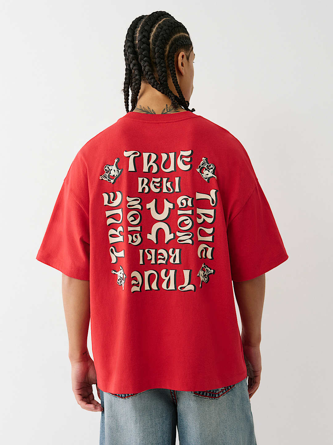 FLOCKED LOGO OVERSIZED TEE, image 1
