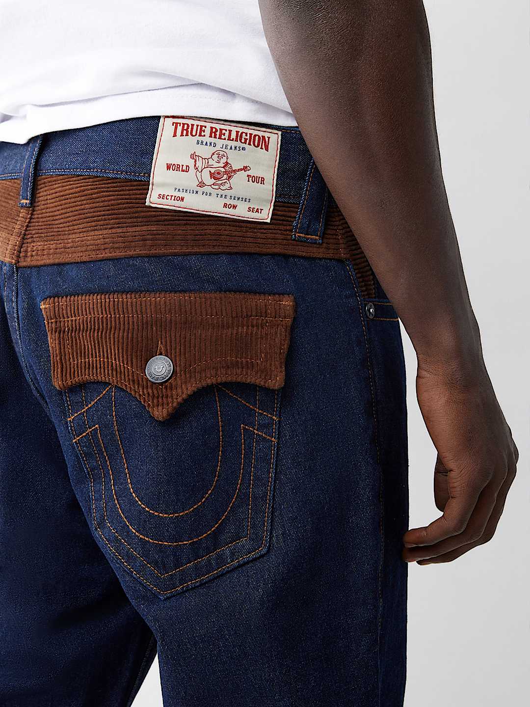 RICKY CORDUROY DETAILED STRAIGHT JEAN