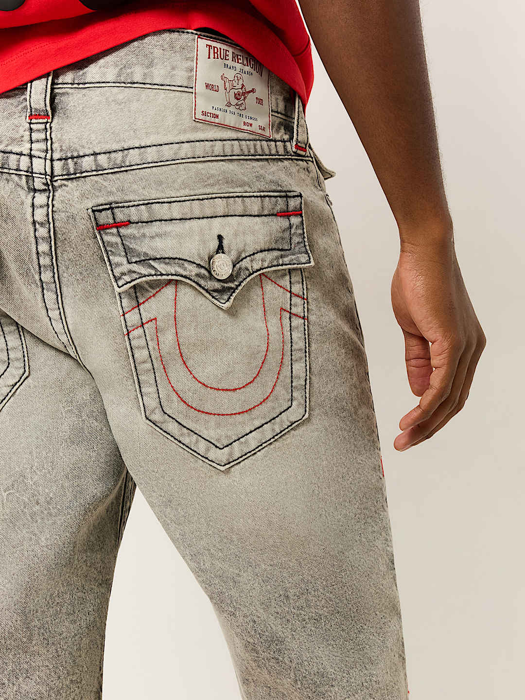 RICKY FRAYED FLAP DENIM SHORT
