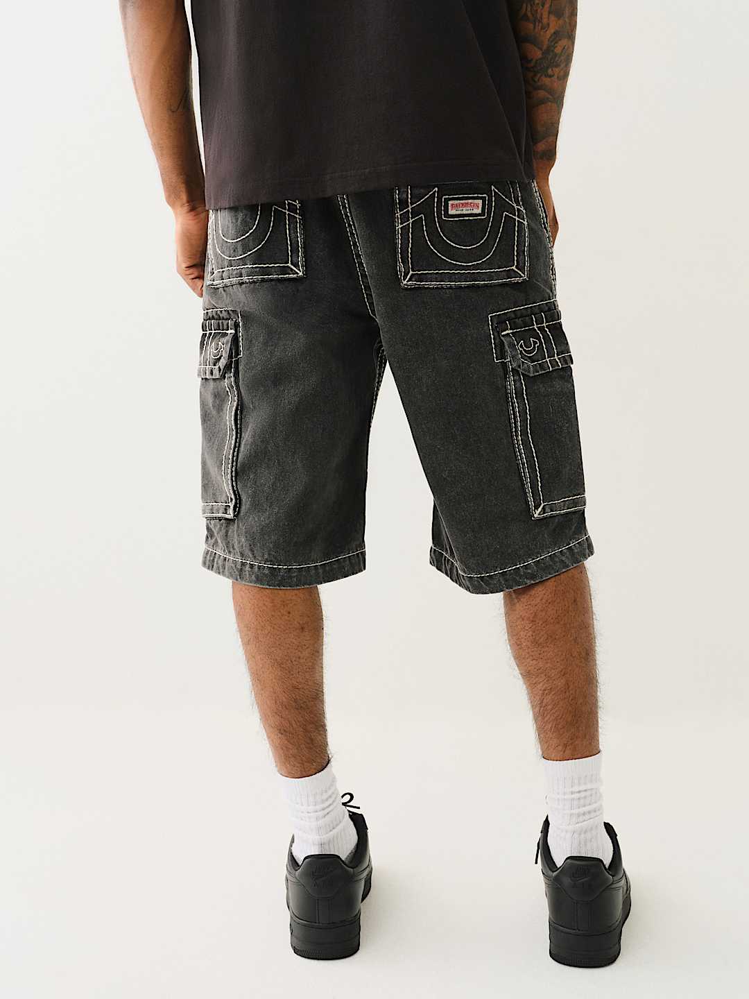 VINNY BIG T DENIM CARGO SHORT