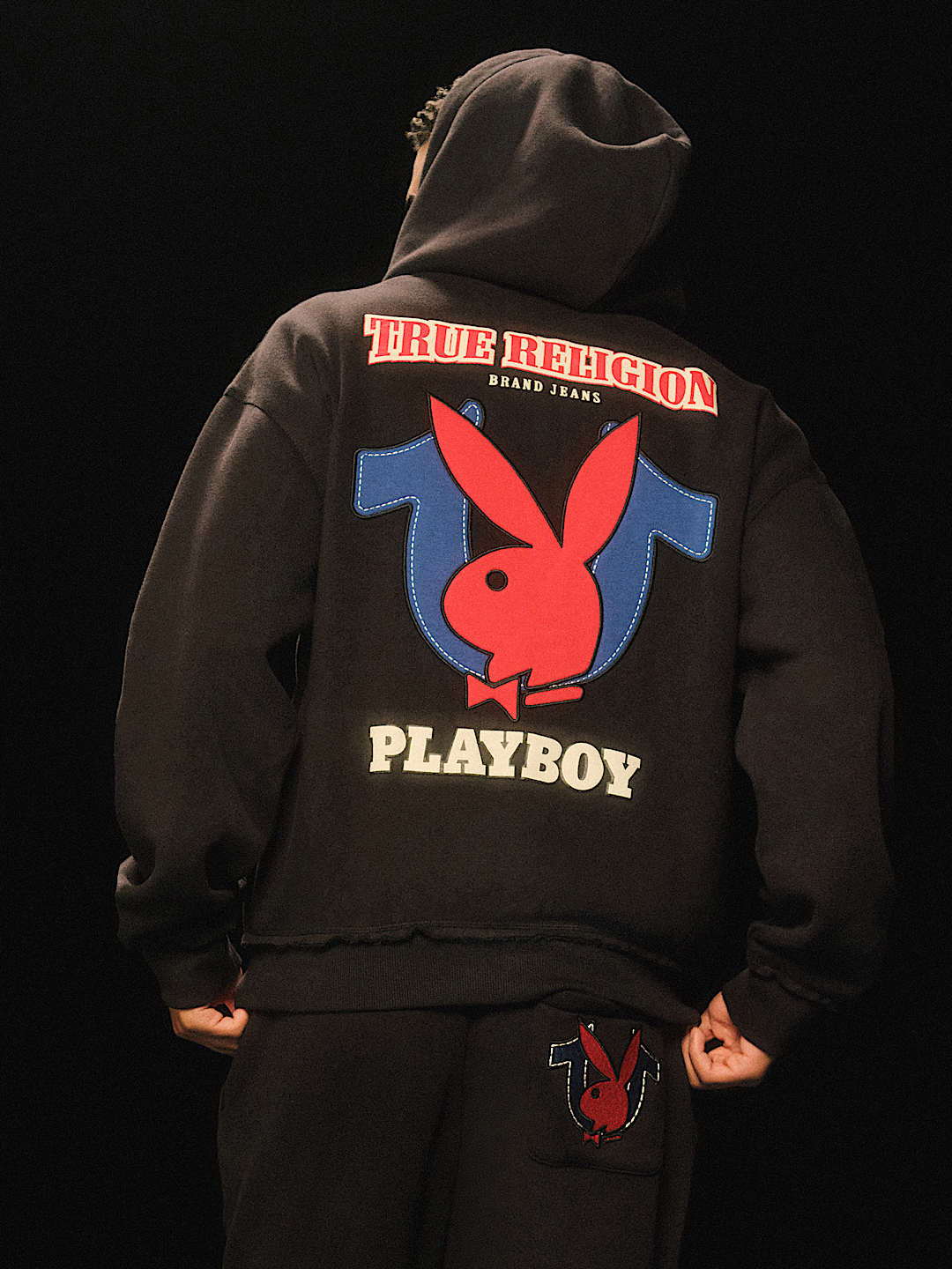 PLAYBOY X TRUE RELIGION ZIP HOODIE