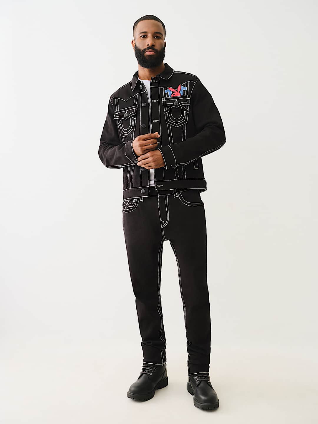 PLAYBOY X TRUE RELIGION ROCCO BIG T SKINNY JEAN