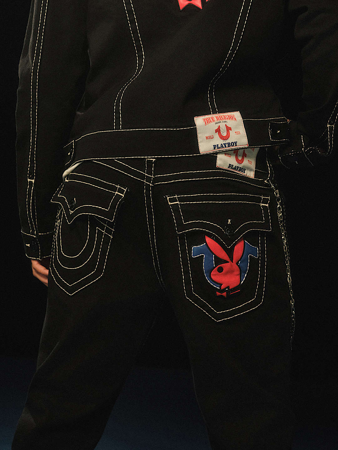PLAYBOY X TRUE RELIGION ROCCO BIG T SKINNY JEAN